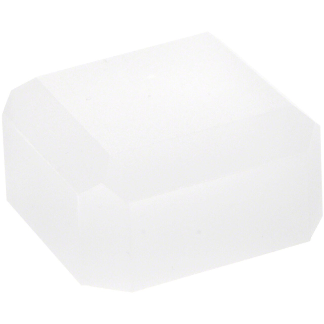 Plymor Frosted Acrylic Square Beveled Display Base, 2" W x 2" D x 1" H
